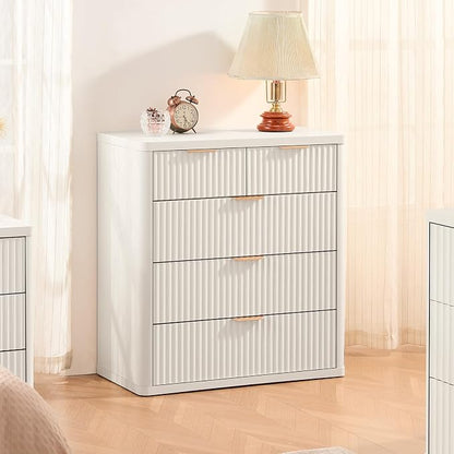 LEYAOYAO Fluted 5 Drawers Dresser - Image 3
