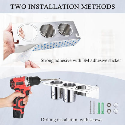Hair Tool Organizer, Blow Dryer Holder Wall Mounted, Hot Tools Holder Storage - Image 5