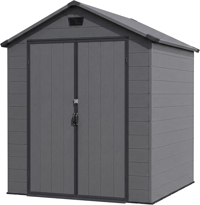 Patiowell 6X6 FT Plastic Outdoor Storage Shed by Patiowell