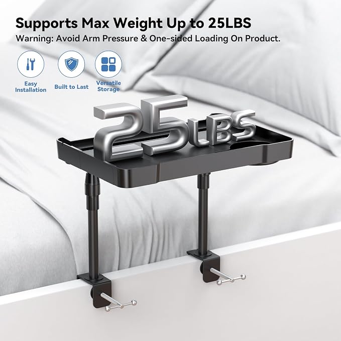 Bedside Shelf Bunk Bed Shelf Bedside Organizer Adjustable Height Top Bunk Bed - Image 2