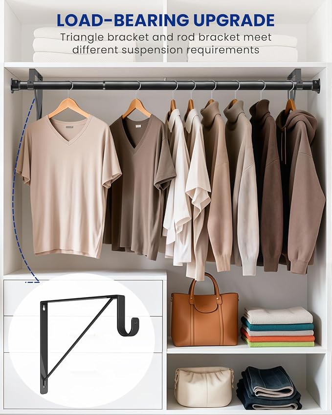 Closet Rods for Hanging Clothes - Image 2