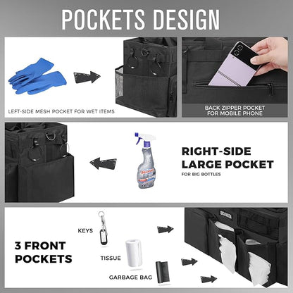 Wearable Cleaning Caddy Bag, Supplies Organizer - Image 4