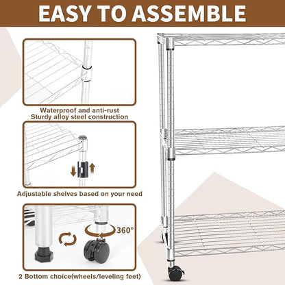 Whitmor 3 Tier Storage Shelving, Heavy Duty - Image 3