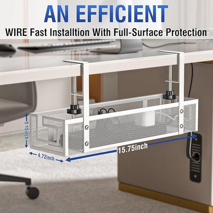 Under Desk Cable Management Tray - Image 6
