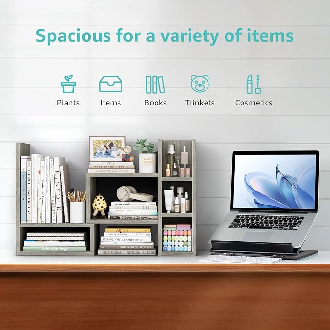 NUTIKAS Desk Shelves Desktop Organizer Shlef - Image 4