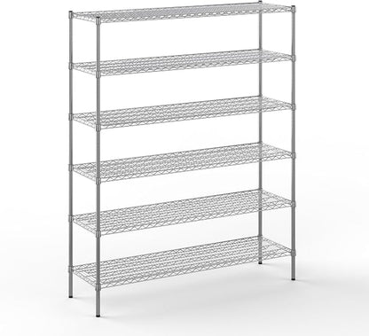 18" Deep x 60" Wide x 74" Height Wire Shelving Kit | 6-Tier | NSF Commercial by Regal+Altair