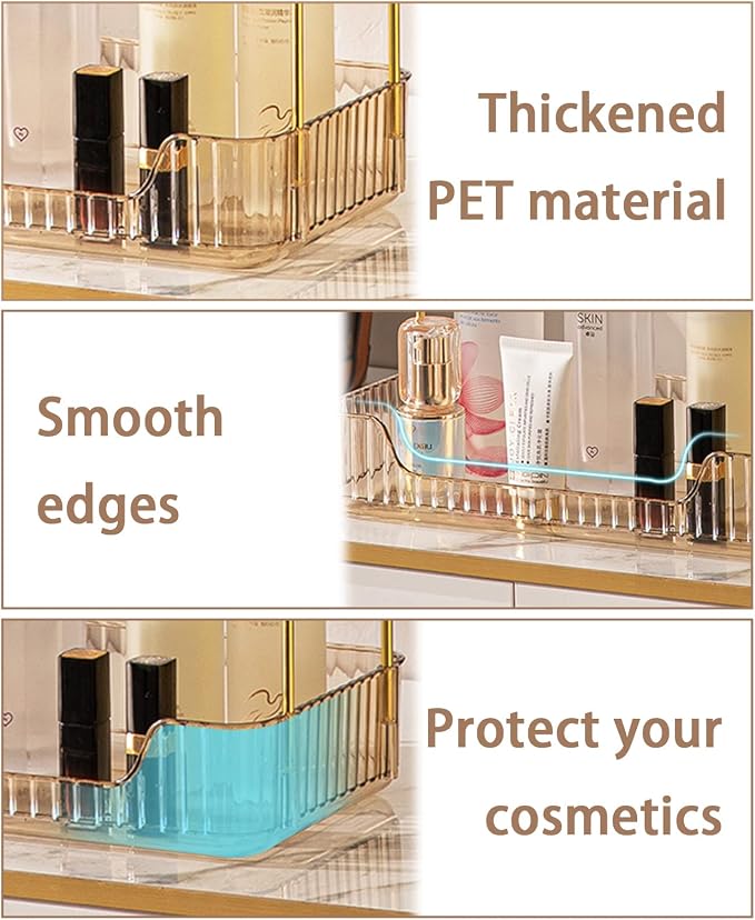 shuang qing 3 Tier Bathroom Counter Organizer Countertop Storage, Cosmetics - Image 4