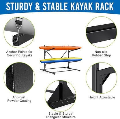 Kayak Storage Rack, Kayak Wall Mount Rack, Kayak Rack - Image 3
