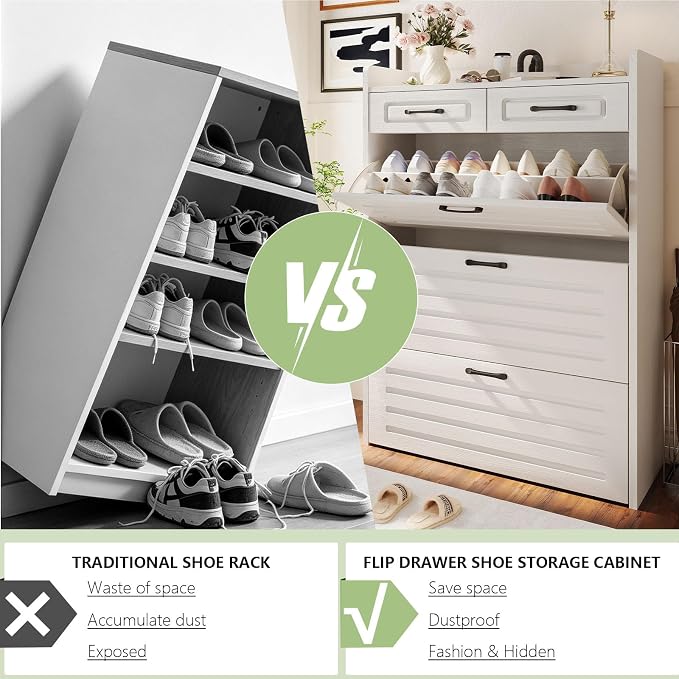 Shoe Cabinet Storage for Entryway - Image 5