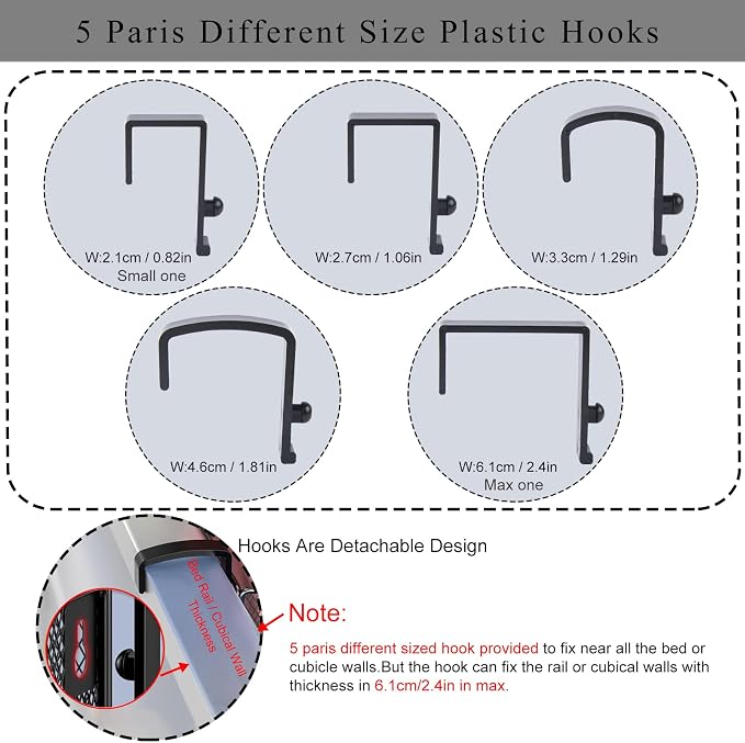 Bedside Caddy Shelf Hanging Storage Basket - Image 3