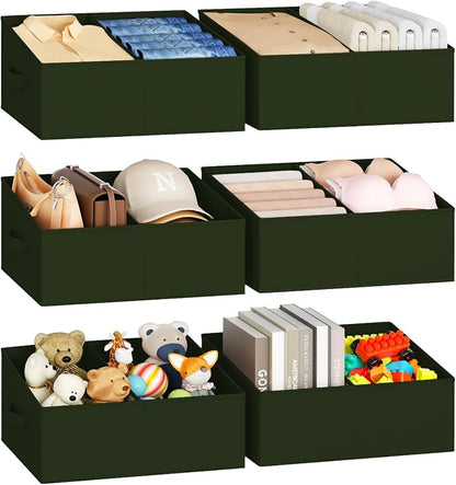 DIMJ Large Closet Shelf Organizer Bins 6 Packs by DiMJ