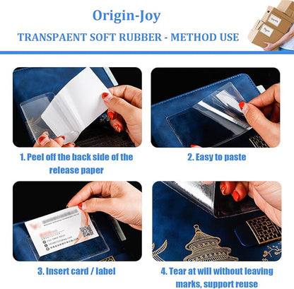 Origin-Joy 25 PCS Self-Adhesive Index Label Pockets - Image 4