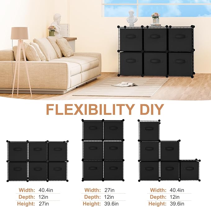 Leinuosen 6 Cube Storage Organizer - Image 4