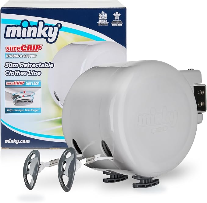 Minky Homecare Outdoor Retractable Dual Clothesline by MinkyHomecare