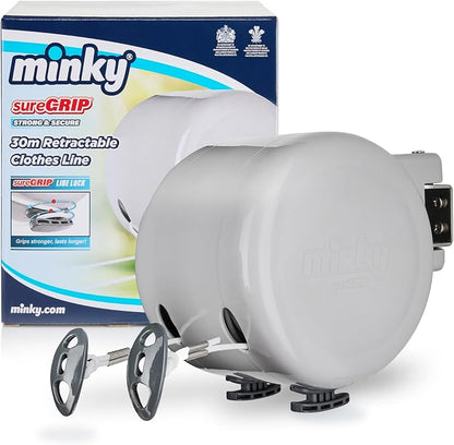 Minky Homecare Outdoor Retractable Dual Clothesline by MinkyHomecare