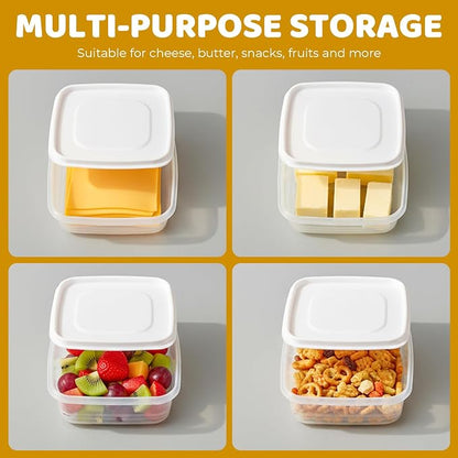 2Pack Sliced Cheese Container for Fridge, Keeps Cheeses Fresh Longer and - Image 5