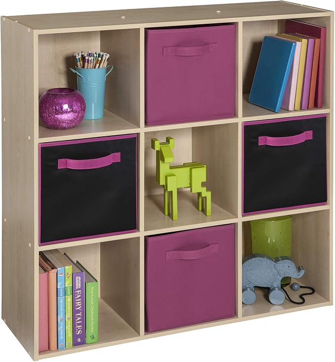 ClosetMaid Cubeicals 9 Cube Storage Shelf Organizer Bookshelf, Square Shape - Image 6