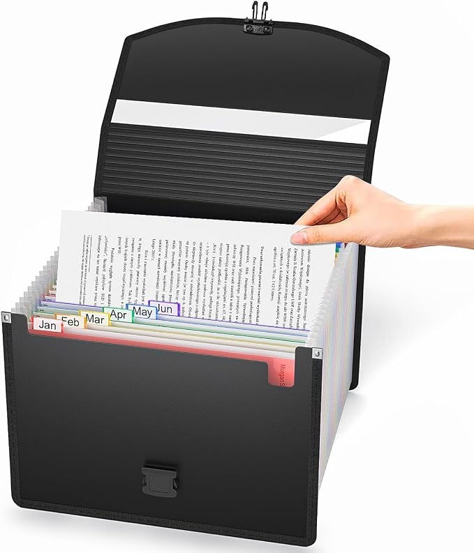 25 Pockets Accordion File Organizer - Image 2