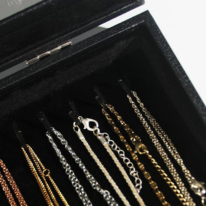 Coward 20 Hooks Necklace Organizer Jewelry Box, Dustproof Necklace Display - Image 3