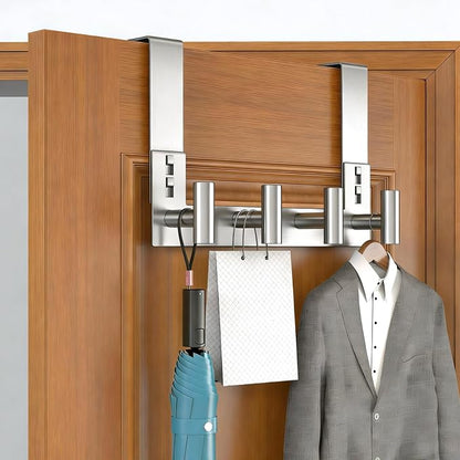 PMMASTO Over The Door Hooks, Fits 1-3/4" Thick Door No Drill Hooks - Image 2
