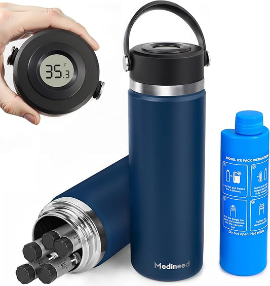 Insulin Cooler Travel Case Tsa Approved, 3-5 Pens Medicine Travel Cooler Temp by Medineed