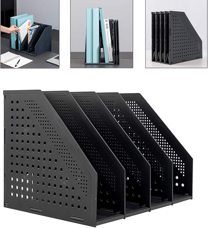 Leven Collapsible Magazine File Holder/Desk Organizer by Leven