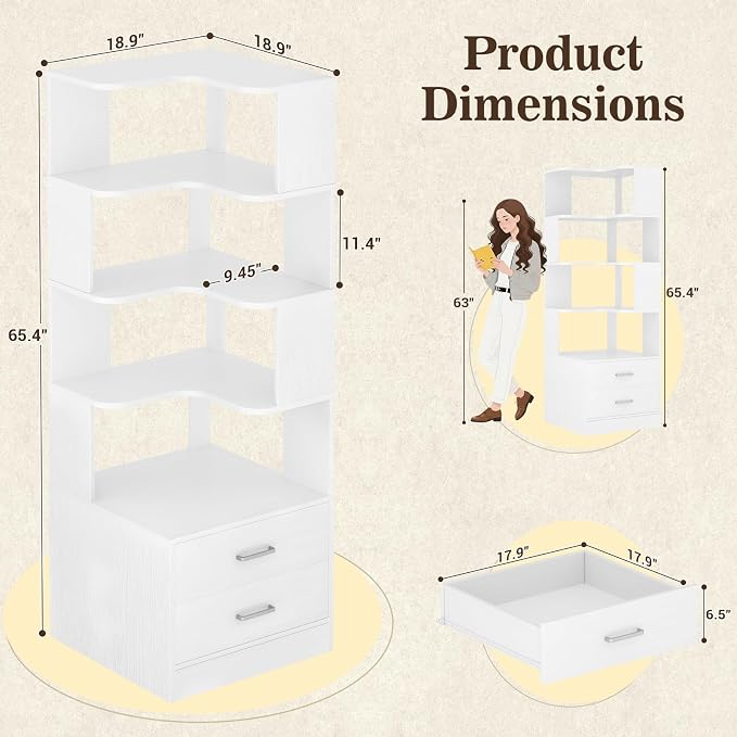 Armocity Corner Book Shelf - Image 2