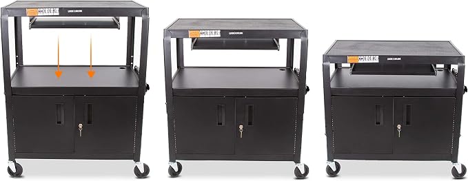 Line Leader Extra Wide AV Cart - Image 4