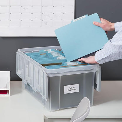 STAPLES Wing Lid File Totes, Letter Size - Image 6