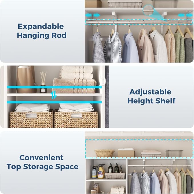 Armocity 60" Wall Mounted Laundry Room Organization - Image 6