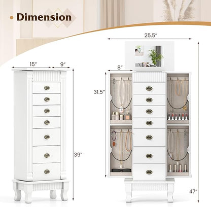 Giantex Standing Jewelry Cabinet - Image 3