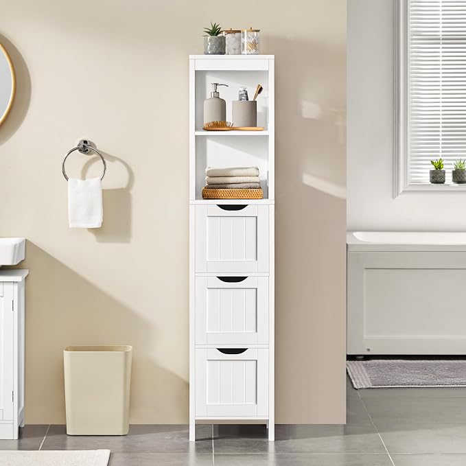 Yaheetech 56" Tall Narrow Bathroom Storage Cabinet - Image 2