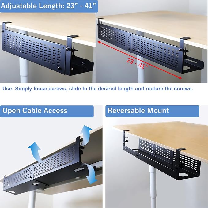 AEONS Under Desk Cable Management Tray Kit - Image 3