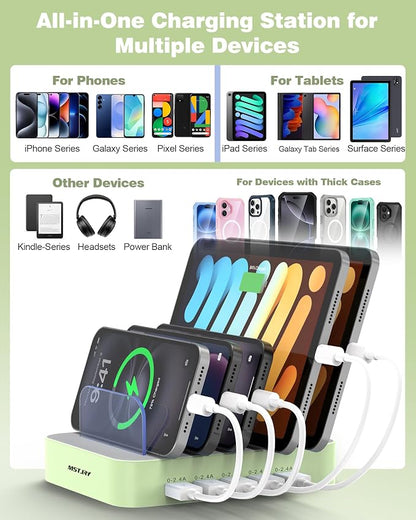 MSTJRY Charging Station for Multiple Devices : 5 Port Multi USB-A Charger - Image 5
