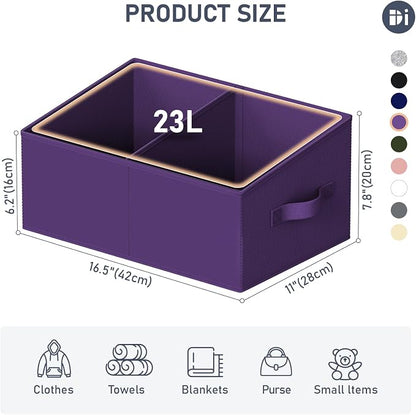 DIMJ Large Closet Shelf Organizer Bins 6 Packs - Image 3