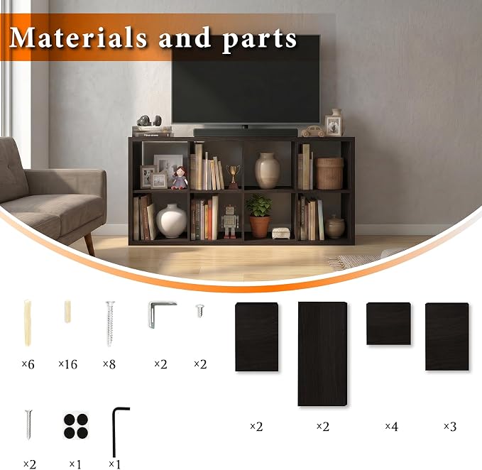 WannabeMyself【2026 Wooden Thick Frame】 8 Cube Storage Organizer - Image 8