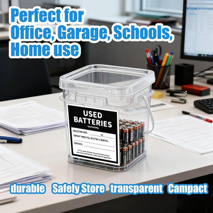2 Pcs Battery Recycling Container - Image 6