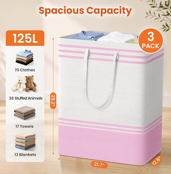 TranquilRelax 3-Pack Laundry Basket - Image 2