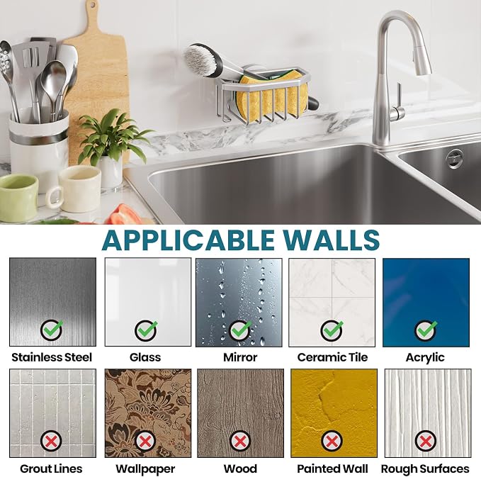 TAILI Sponge Holder for Kitchen Sink - Image 8