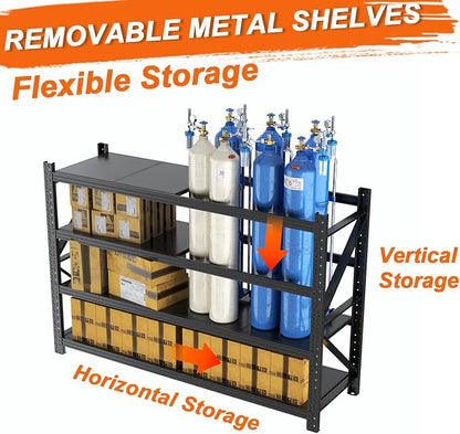 Metal Garage Shelving Unit, Heavy Duty Adjustable Industrial Storage Shelves - Image 7