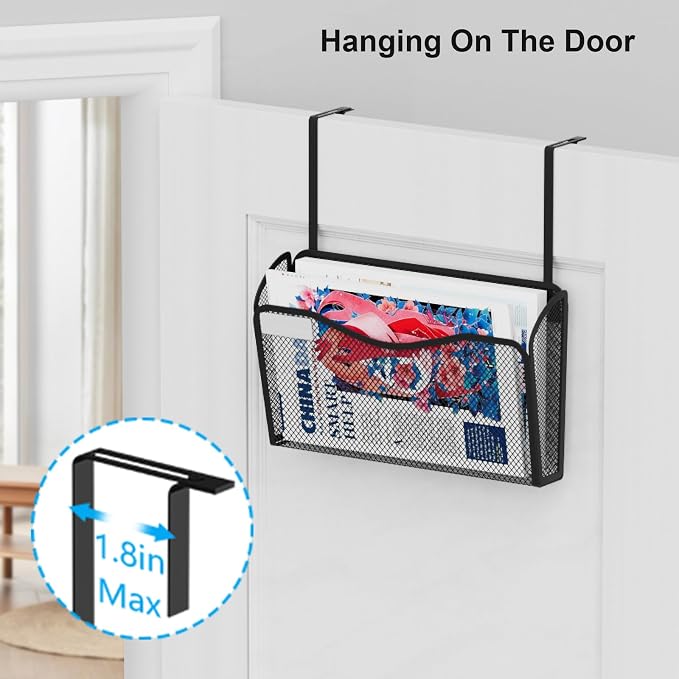 Wall File Organizer, Mesh Hanging File Organizer, Home Office Organization and - Image 7