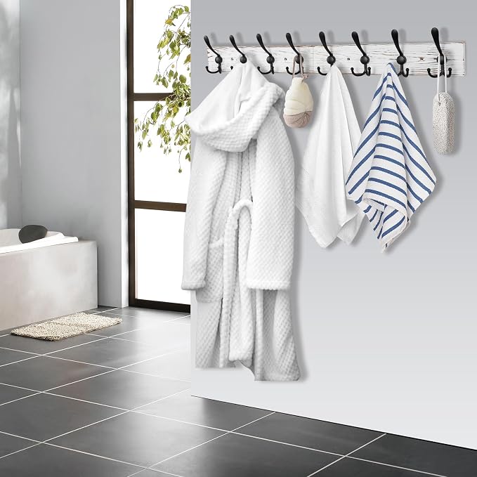 32.2'' Large Coat Rack Wall Mount Coat Hooks - Image 5