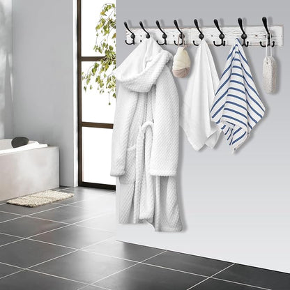 32.2'' Large Coat Rack Wall Mount Coat Hooks - Image 5