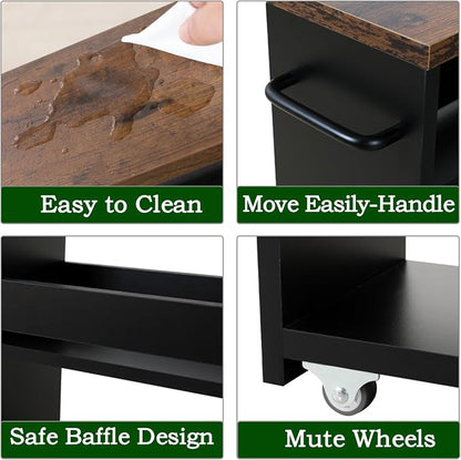 TEAMIX 4 Tier Slim Storage Cart - Image 4