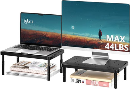 WALI Computer Monitor Stand for Desk, Adjustable Laptop Riser, Desk Monitor by WALI