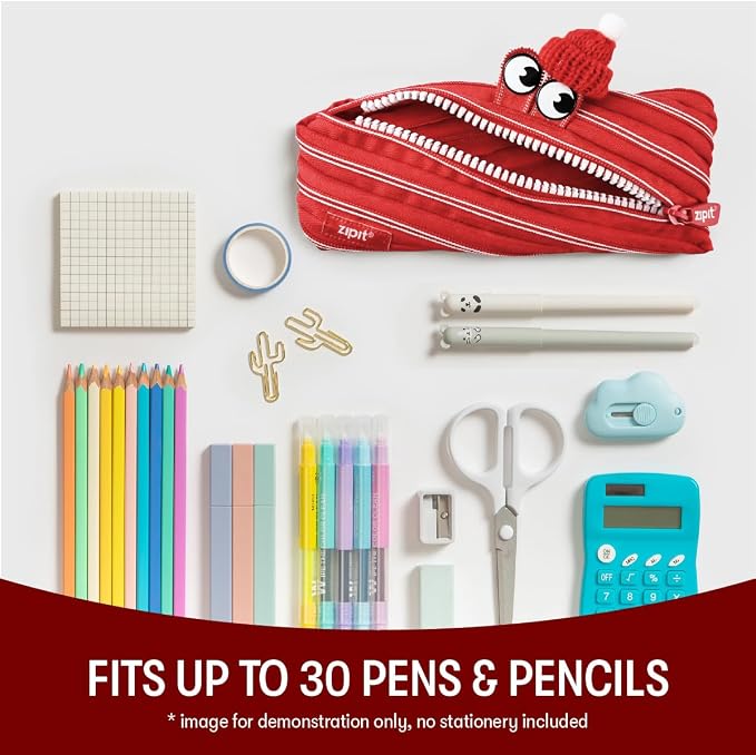 ZIPIT Monster Pencil Case for Kids, One Long Zipper Pencil Pouch, Gift-Ready - Image 5