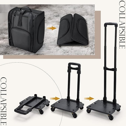 Stagiant Rolling Makeup Case Professional Travel Makeup Organizer Make up - Image 7