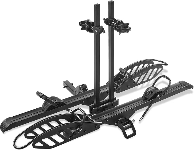 Hitch Mount 2 EBike Rack, 200 lbs Capacity Electric Bike Carrier Foldable by YoungElectric