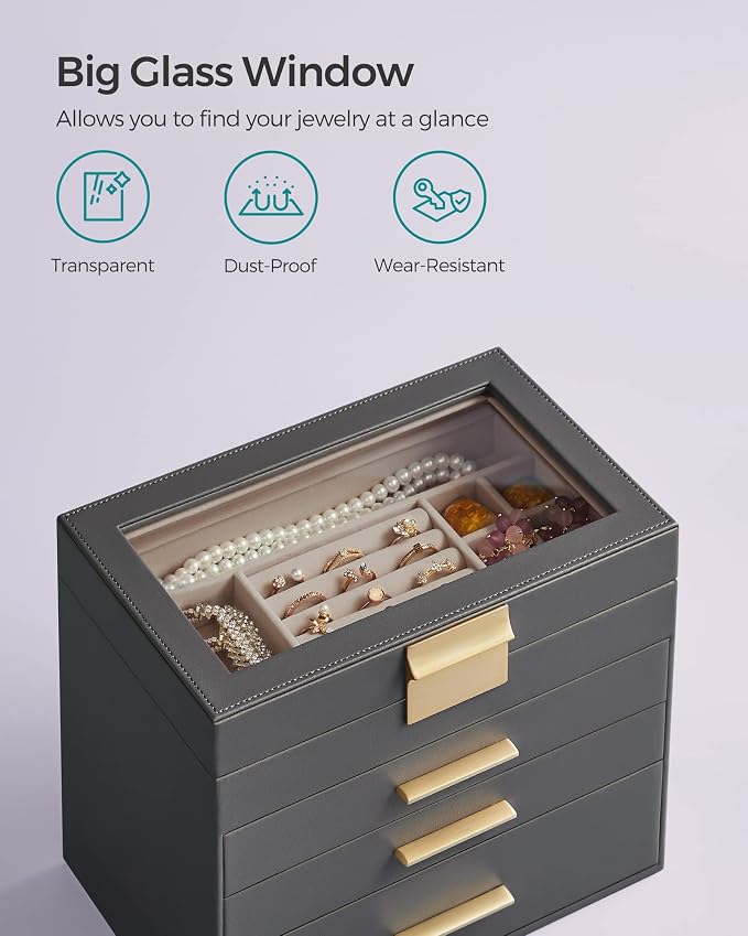 SONGMICS Jewelry Box Organizer - Image 3