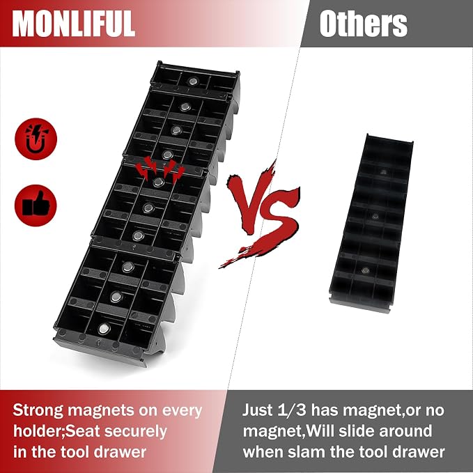 60PCS Magnetic Modular Wrench Organizer Wrench Holder - Image 3